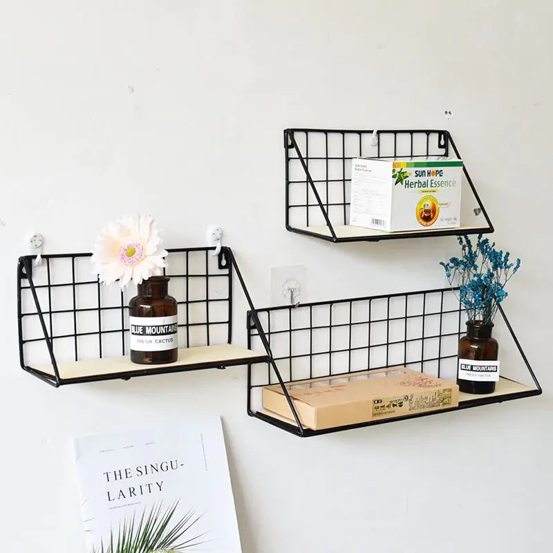 Globally Sourced Products Presents Nordic Wooden Wall Hanging Shelves